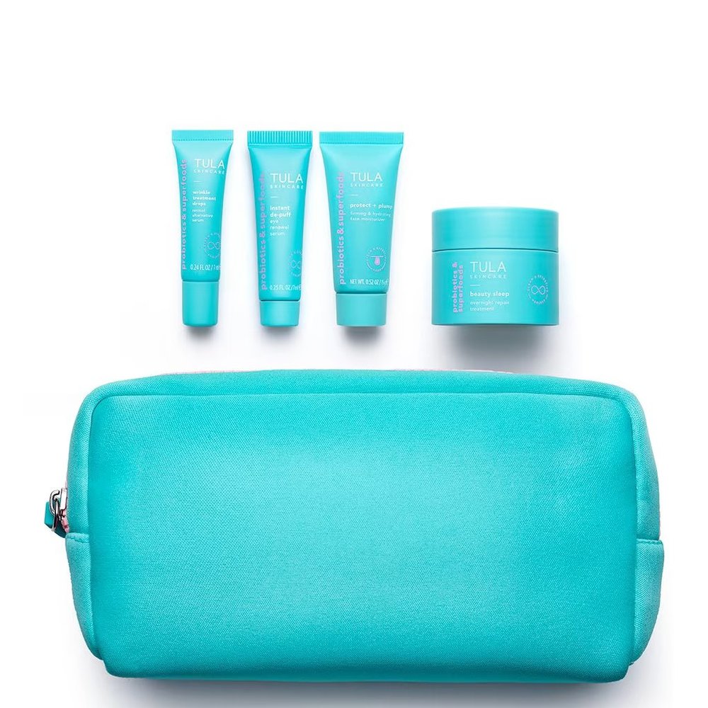 NEW ✅ TULA Skincare  5 Piece Firming & Smoothing Discovery Kit ⭐ New with Case - Picture 2 of 7